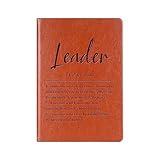 WHLBHG Leader Gift Leader Definition Gift Leader Appreciation Leather Journal Notebook Mentor Gift Leadership Writing Diary Notebook (Leader Definition)