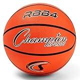 Champion Sports Rubber Intermediate, Heavy Duty - Pro-Style Basketballs, Various Sizes - Premium Basketball Equipment, Indoor Outdoor - Sports Education Supplies (Size 6, Orange)