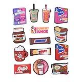Snacks Food Shoes Charms Chocolate Candy Drink Shoe Accessories Pins For Women Sandal Decoration Party Favor Xmas