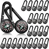 Kanayu Magnetic Compass Keychain Small Pocket Mini Compass Survival Hiking for Adults Camping Backpacking Accessory(60 Pcs)