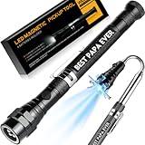 Papa Gifts on Fathers Day - BEST PAPA EVER Magnetic Pickup Tool with LED - Papa Gifts from Grandchildren - Birthday Gifts for Papa - Christmas Grandparents Gifts, Papa Gift Ideas