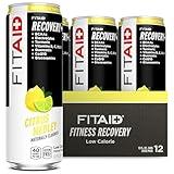 FITAID Recovery Blend, BCAAs, Vitamin B6, B12, Glucosamine, Electrolytes, 100% Clean, Paleo, B-Complex, Citrus Medley, No Sucralose, 12-oz. cans (Pack of 12)