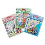Melissa & Doug My First Paint With Water Activity Books Set - Animals, Vehicles, and Pirates - FSC Certified