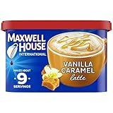 Maxwell House International Vanilla Caramel Latte Café-Style Instant Coffee Beverage Mix, 8.7 oz. Canister