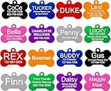 Providence Engraving Pet ID Tags in 8 Shapes, 9 Colors, and Two Sizes - Personalized Dog and Cat Tags with 4 Lines of Customizable Text