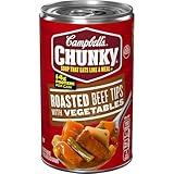 Campbell’s Chunky Soup, Roast Beef Tips With Vegetables Soup, 18.8 Oz Can