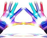 GLEDLOVES LED Gloves for Kids, Teens & Adults - Finger Light Gloves with 5 Colors/6 Modes - Perfect for 9-12 Year Old Boys & Girls - Ideal for Halloween & Christmas Parties