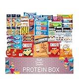 Jumbo Jumble Snack Box (40 Count) Protein Gift Care Package Snacks Variety Pack for Adults Teens Kids Men Women College Office Birthday (Protein Set)