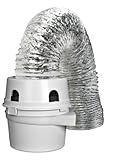 Dundas Jafine TDIDVKZW Proflex Indoor Dryer Vent Kit with 4-Inch by 5-Foot Proflex Duct