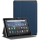 Soke Case for All-New Amazon Fire HD 10 & 10 Plus Tablet (Only Compatible with 11th Generation, 2021 Release) Premium Folio Stand Cover with Auto Wake/Sleep for 10.1 Inch Tablet, Navy