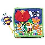 Manhattan Toy Soft Activity Book with Tethered Toy, Buzzing Through