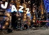 Loccor 7x5ft Fabric Music Concert Stage Backdrop Night Jazz Music Band Stage Perform Photography Background Entertainment Bar Nightlife Adult Photo Booth Shoot Studio Props