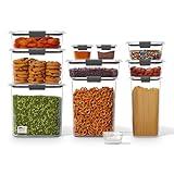 Rubbermaid Brilliance Pantry 10 Piece Set, Clear and Airtight Food and Pantry Storage Containers