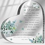 Sympathy Memorial Gifts for Loss of Sister, Loss of Sister Sympathy Gifts, Bereavement Condolences Grief Gifts, Funeral Memorial Decor Sign, Remembrance Plaque for Loss Sister