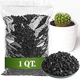 Sukh Horticultural Charcoal for Plants - 1Qt. Natural Earth Regulated Supplement for Potting Soil Indoor Plants, Organic Biochar, Succulent Soil, Paphiopedilum, Bonsai, Terrarium