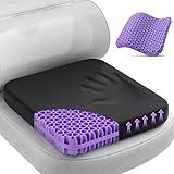 TushGuard Gel Seat Cushion for Long Sitting, Enlarged & Thickened Patent Design Office Chair Cushion, Breathable Cooling Seat Cushions for Office Chairs, Soft Car Seat Cushion for Wheelchair(Large)