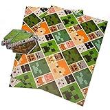 Danilo Promotions LTD Official Minecraft Gift Wrap 2 Sheets 2 Tags, Gift Wrap for Presents, Climate Pledge Friendly Gift Wrap, Minecraft Recyclable Gift Wrap, Officially Licensed Gift Wrap