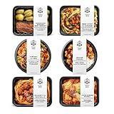 Grumpy Butcher Chef-Crafted Gourmet Meals Sampler: Comfort Classics, 6-pack (10 – 15 oz each) – Premium Prepared Meals & Entrees