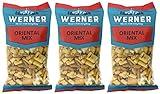 Werner Oriental Trail Mix - Sesame Sticks, Crunchy Peas, & Rice Cracker Mix 6 Oz. Bag (Pack of 3)