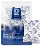 Dry & Dry 50 Gram [10 Packets] Silica Gel Packets Desiccants, Silica Packets - Rechargeable Silica Gel Packs, Desiccants Packets, Silica Gel