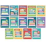 Carson Dellosa Literary Genres Posters, Element of Style for Different Literary Genres Wall Poster Set, Reading Comprehension Wall Decor and Classroom Decor (14 Posters)