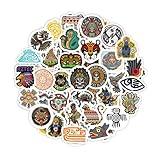BulbaCraft Aztec Stickers for Water Bottle and Laptop - Aztec Party Favors & Decorations, Waterproof Vinyl Decals, Culture and History Stickers, Gifts for Women & Men