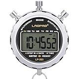 Stopwatch,1/100th Second Clock Daily Rainproof Digital Timer for Sports Match,Competition,Coach,Referee,Training,Timing (XJ-203)