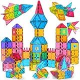 Jasonwell Magnetic Tiles Kids Magnetic Blocks Building Sets 3D Magnet Tile Building Blocks Toy Construction Educational STEM Toys Gifts for Toddlers Boys Girls 3 4 5 6 7 8 9 10 + Year Old
