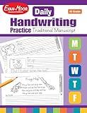 Evan-Moor Daily Handwriting Practice Traditional Manuscript, Kindergarten-Grade 6, Homeschooling and Classroom Resource Workbook, Penmanship, Writing, Letter Placement, Spacing, Alphabet Synonyms