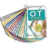 Occupational Therapy Reference Pocket Guide - Must Have OT Resource 32 Pages Quick Tips for OT Student, Occupational Therapy Gifts Therapist Gift for Women Pocket Sized 3"×5" General Adult Rehab Set