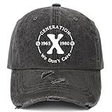 Vintage Gen X Hats for Women Classic Washed Distressed Baseball Cap Next Day Delivery