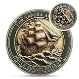 Sailing Anchor Inspiration Coin - Symbol of Faith and Strength Encouragement Challenge Coins - Incentive Awards Medallion Pocket Token - Collectible Office Commemorative Gifts