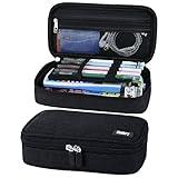 Chelory Big Capacity Pencil Case Large Pencil Bag Pouch Portable Pen Pencil Marker Cases Holder Multi Functional Office Stationery Storage Organizer Supplies Makeup Bag Men Women, Black