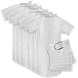 Magnus Care Hospital Gown for Woman & Men, Cotton Blend Fashionable Unisex Patient Gowns, Back Tie, Soft and Comfortable Fits Sizes up to 2XL - 6 Pack