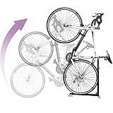 Bike Nook Bike Stand & Vertical Storage Rack - The Original Vertical Bicycle Floor Stand for Garage Storage, Indoor and Outdoor - Perfect Bike Accessories for Small Spaces with No Drilling
