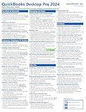 QuickBooks Desktop Pro 2024 Quick Reference Training Card - Laminated Tutorial Guide Cheat Sheet (Instructions and Tips)