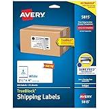 Avery Printable Blank Shipping Labels, 2.5" x 4", White, 200 Labels, Inkjet Printer, Permanent Adhesive (5815)