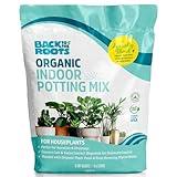Back to the Roots 100% Organic Indoor Potting Mix (6 Quart), Promotes Healthy Houseplant Growth, Made in The USA