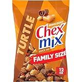 Chex Mix Turtle Indulgent Snack Mix, Snacks, Family Size, 13.5 oz Bag