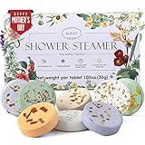 Shower Steamers Aromatherapy BLRIET 8 Pack Gifts for Women Mother Day Gift Mom Men, Birthday Gifts for Her Stress Relief Home Spa, Lavender Natural Essential Oil Self Care Relaxation Shower Bombs Teen