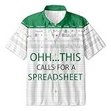 Geek Funny Excel Spreadsheet Shirt for Men - Oh This Calls for A Spreadsheet Office Shirt