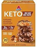 Atkins Caramel Almond Clusters, Gluten Free, High in Fiber, 1g Sugar, 2g Net Carb, Keto Friendly, 20 Count