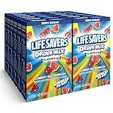 Lifesavers Singles to Go Powdered Drink Mix, Cherry Watermelon, 6 Stick Per Box, 12 Boxes Included for Total of 72 Sticks