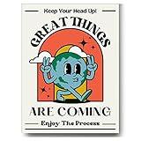 Retro Poster Wall Art Print, Positive Quote Funny Motivational Inspirational That Girl Room Decor Aesthetic For Teen Girls , College Apartment Dorm Bedroom, Cute Trendy Wall Decor, 60s 70s 80s Poster