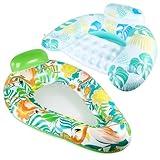 2 Packs Inflatable Pool Floats for Adult,Floating Lounge Chairs,Floating Chair for Party Summer Water Beach Lake Fun Inflatable Pool Lounge Floats - Premium Comfort for Relaxation in Water