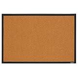 Quartet Cork Bulletin Board, Framed Corkboard, 2' x 3', Black Frame, Message Board, Vision Board (MWDB2436-BK)