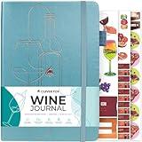 Clever Fox Wine Journal for Wine Tasting – Guided Wine Diary & Log Book with Tasting Instructions, Aroma Wheel, Food Pairing & Glass Guide – 132 Entries, Hardcover, A5 Size (Aquamarine)