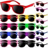 OCTERIC 16 Pcs Kids Sunglasses Bulk, Party Favors for Boys and Girls Age 3-8, Neon Sunglasses with UV400 Protection for Summer Beach Pool Party Birthday Graduation Classroom Prize Goody Bag Stuffers