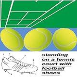 Standing On A Tennis Court With Football Shoes