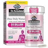 Garden of Life Once Daily Dr. Formulated Probiotics for Women 50 Billion CFU 16 Probiotic Strains with Organic Prebiotics for Digestive, Vaginal & Immune Health, Dairy Free, Shelf Stable 30 Capsules